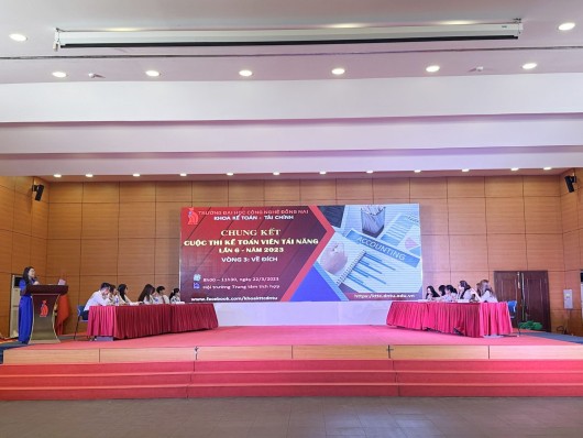 CHUNG KẾT CUỘC THI KẾ TOÁN VIÊN TÀI NĂNG, LẦN 6 - NĂM 2023, Khoa Kế toán - Tài chính, Trường Đại học Công nghệ Đồng Nai