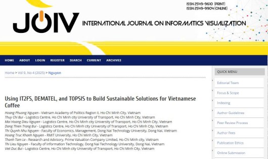 CHUỖI CUNG ỨNG CÀ PHÊ BỀN VỮNG CÙNG SINH VIÊN KHOA KINH TẾ - QUẢN TRỊ DNTU