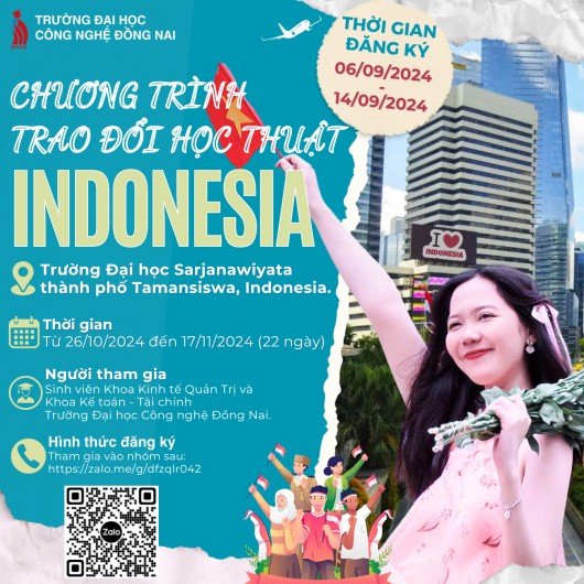 Chương trình trao đổi học thuật, giao lưu văn hóa tại Trường đại học Sarjanawiyata Tamansiswa, Indonesia.