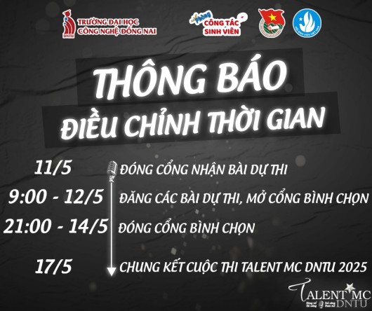 DNTU TALENT MC 2025 – CHÍNH THỨC KHỞI ĐỘNG CUỘC THI TÌM KIẾM TÀI NĂNG DẪN CHƯƠNG TRÌNH