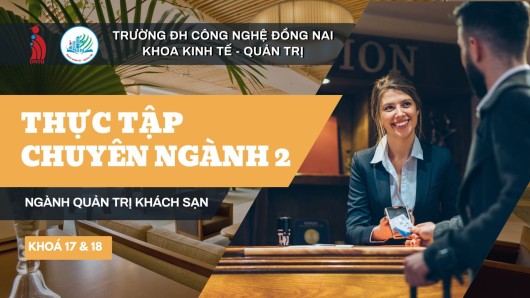 Kế hoạch Thực tập Chuyên ngành 2 Ngành Quản Trị Khách Sạn năm học 2024-2025 DNTU