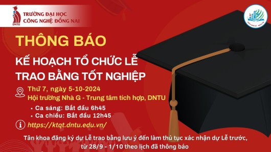 Kế hoạch tổ chức Lễ trao bằng tốt nghiệp năm 2024