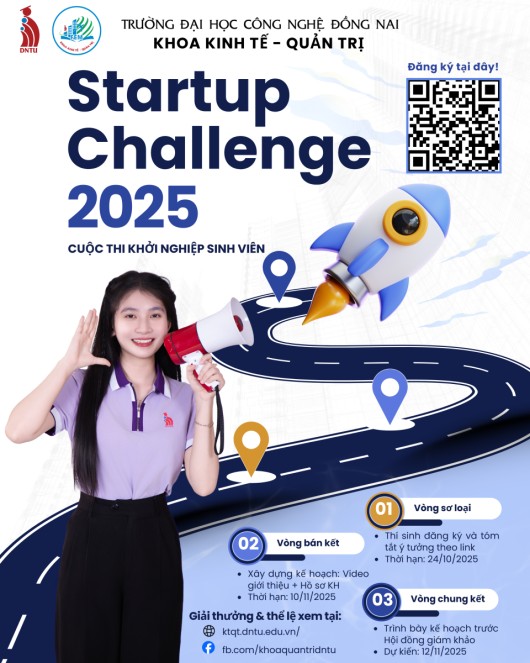 KHỞI ĐỘNG CUỘC THI STARTUP CHALLENGE 2025 DNTU