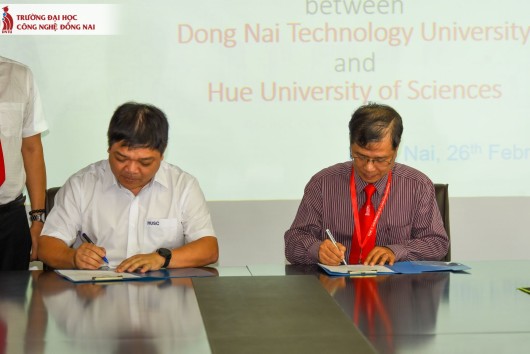 Ký kết Thoả thuận ghi nhớ giữa DNTU và Trường Đại học Khoa Học, Đại học Huế
