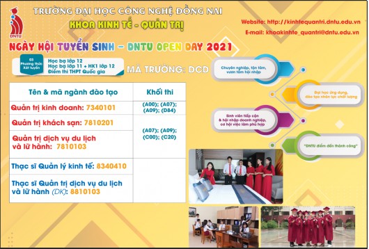 Ngày hội tuyển sinh DNTU Open day 2021