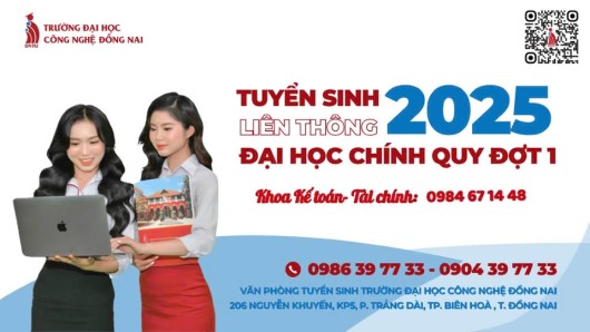 THÔNG BÁO TUYỂN SINH LIÊN THÔNG ĐẠI HỌC CHÍNH QUY ĐỢT 1 NĂM 2025