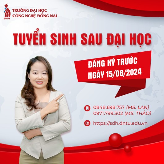 THÔNG BÁO TUYỂN SINH SAU ĐẠI HỌC NĂM 2024
