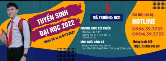 THÔNG TIN TUYỂN SINH NĂM 2022 (DỰ KIẾN)