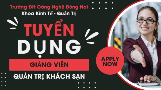 TUYỂN DỤNG GIẢNG VIÊN NGÀNH QUẢN TRỊ KHÁCH SẠN NĂM 2024