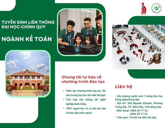 TUYỂN SINH ĐẠI HỌC KẾ TOÁN (LIÊN THÔNG)