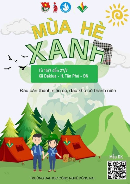 TUYỂN TÌNH NGUYỆN VIÊN THAM GIA CHIẾN DỊCH MÙA HÈ XANH 2024