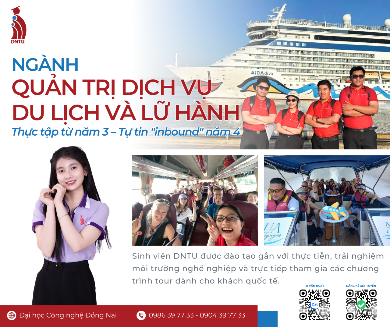 Học ngành du lịch ra làm gì? Cơ hội nghề nghiệp hấp dẫn tại DNTU